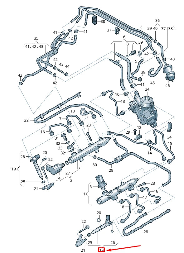 NEW AUDI A6 C7 FUEL INJECTOR UNIT 059130277EM ORIGINAL