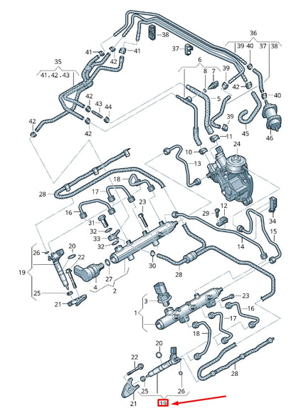 NEW AUDI A6 C7 FUEL INJECTOR UNIT 059130277EM ORIGINAL