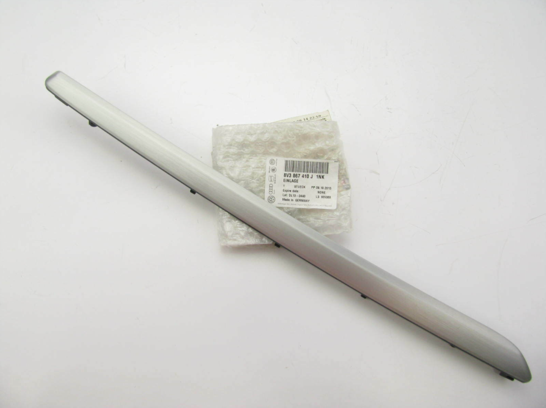 new audi a3 sportback 8v front right door trim molding 8v3867410j1nk original