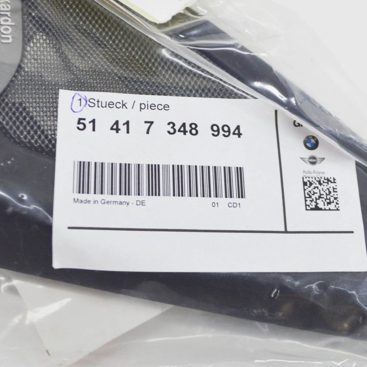 NEW BMW 5 F07 FRONT RIGHT MIRROR TRIANGLE COVER 51417348994 7348994 ORIGINAL