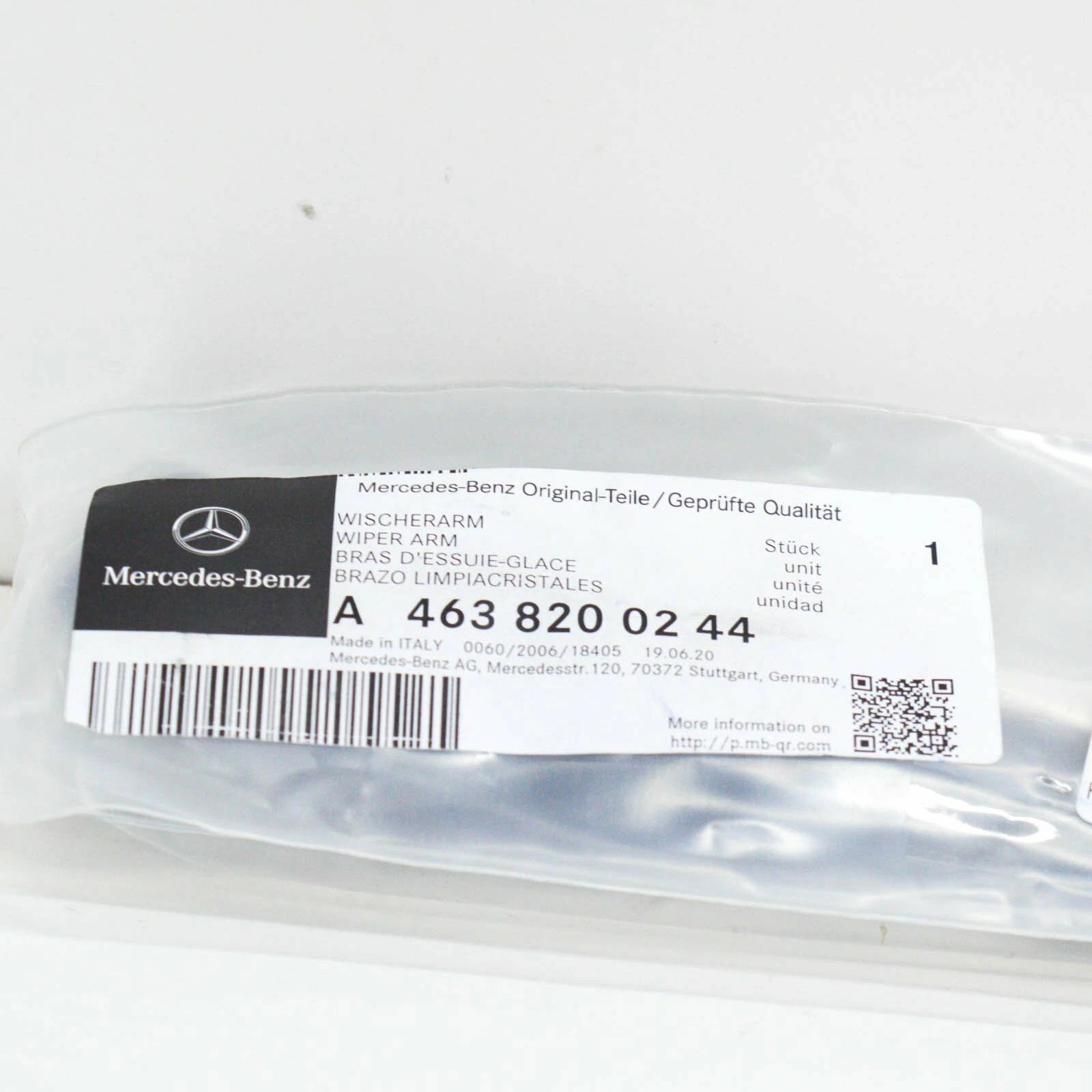 NEW MERCEDES BENZ G W463 REAR TRUNK WINDOW WIPER ARM A4638200244