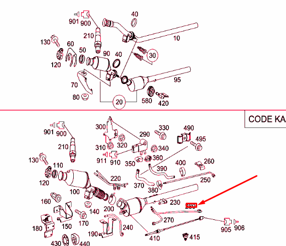 NEW MERCEDES-BENZ VITO W639 EXHAUST SYSTEM PRESSURE LINE A6394900239 ORIGINAL