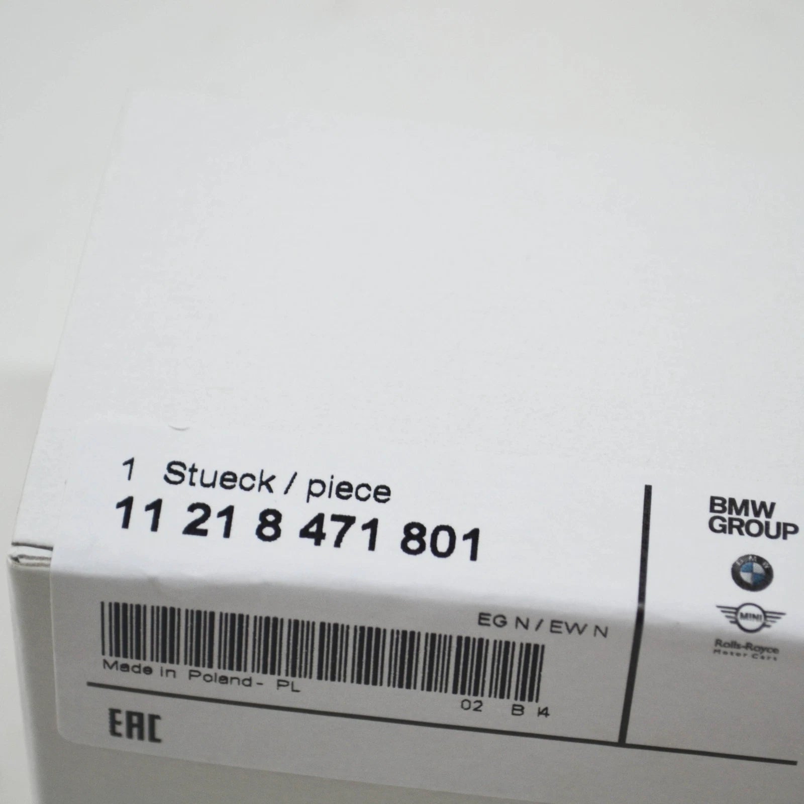 NEW BMW 1 F21 ENGINE CRANKSHAFT MAIN BEARING 55,00MM 11218471801 ORIGINAL