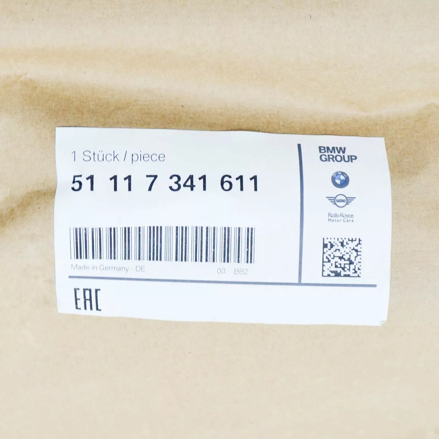 NEW BMW 1 F20 FRONT BUMPER LEFT GRILLE 51117341611 7341611 ORIGINAL