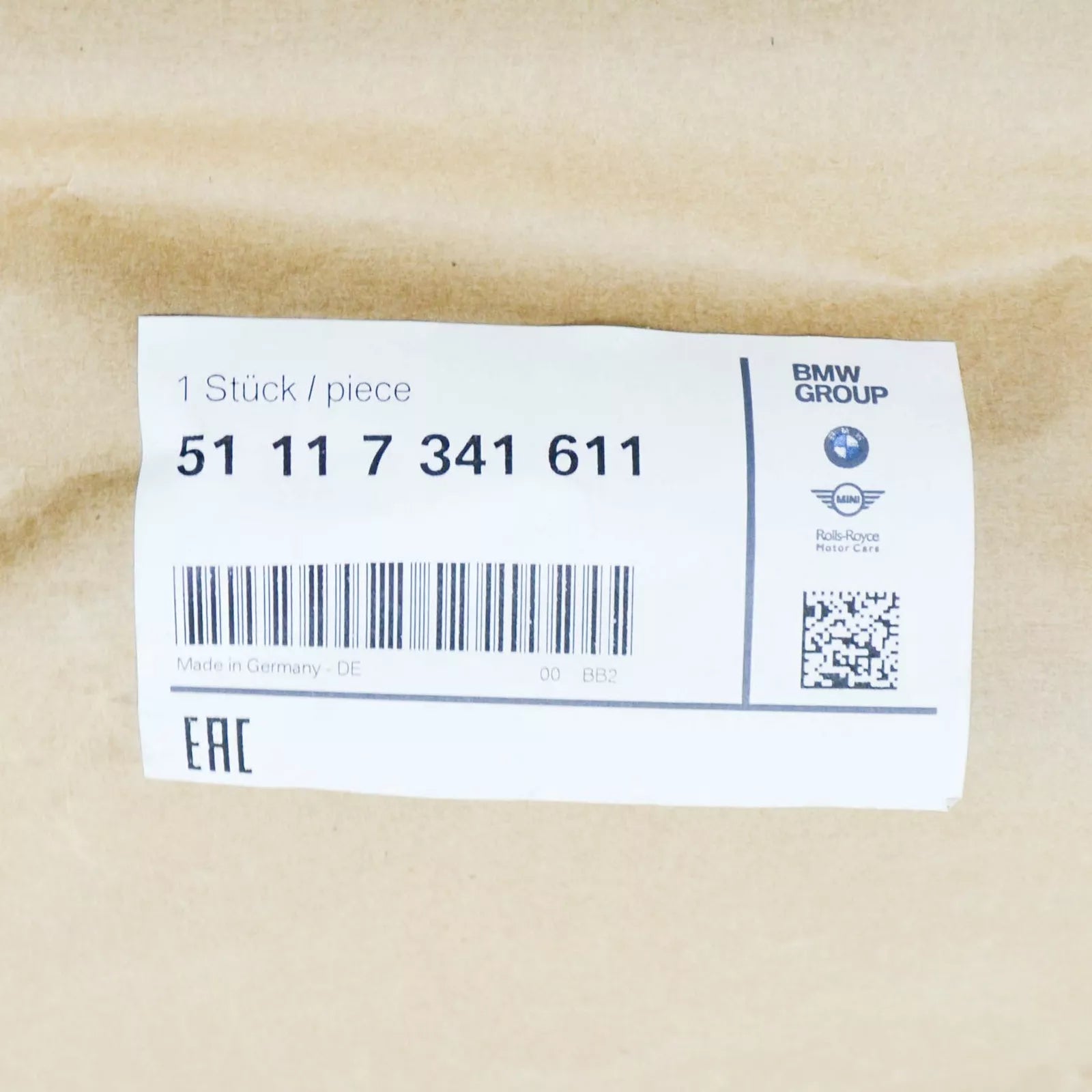 NEW BMW 1 F20 FRONT BUMPER LEFT GRILLE 51117341611 7341611 ORIGINAL