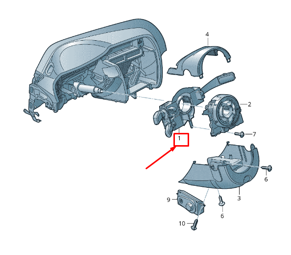 new audi a6 c7 steering wheel combination switch 4g8953502r4pk original