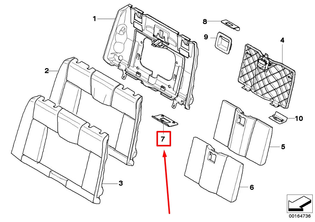 NEW BMW 1 CABRIO E88 LOCKING MECHANISM COVER 9137024 52209137024 ORIGINAL
