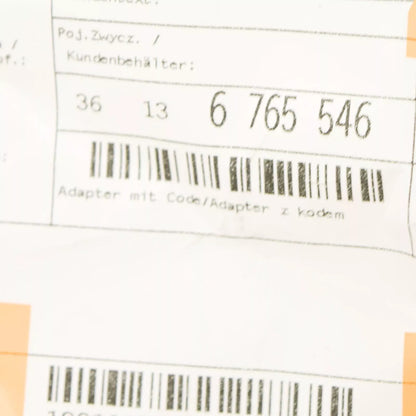 NEW BMW 1 F20 WHEEL BOLT LOCK ADAPTER WITH CODE 33/SW17MM 36136765546 ORIGINAL