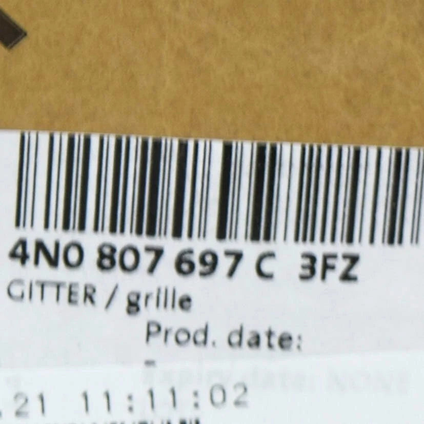 NEW AUDI A8 4N D5 FRONT LOWER BUMPER GRILLE 4N0807697C3FZ