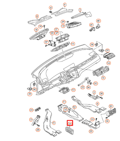 NEW VOLKSWAGEN CC TRUNK AIR VENT TRIM 3C0819465 ORIGINAL