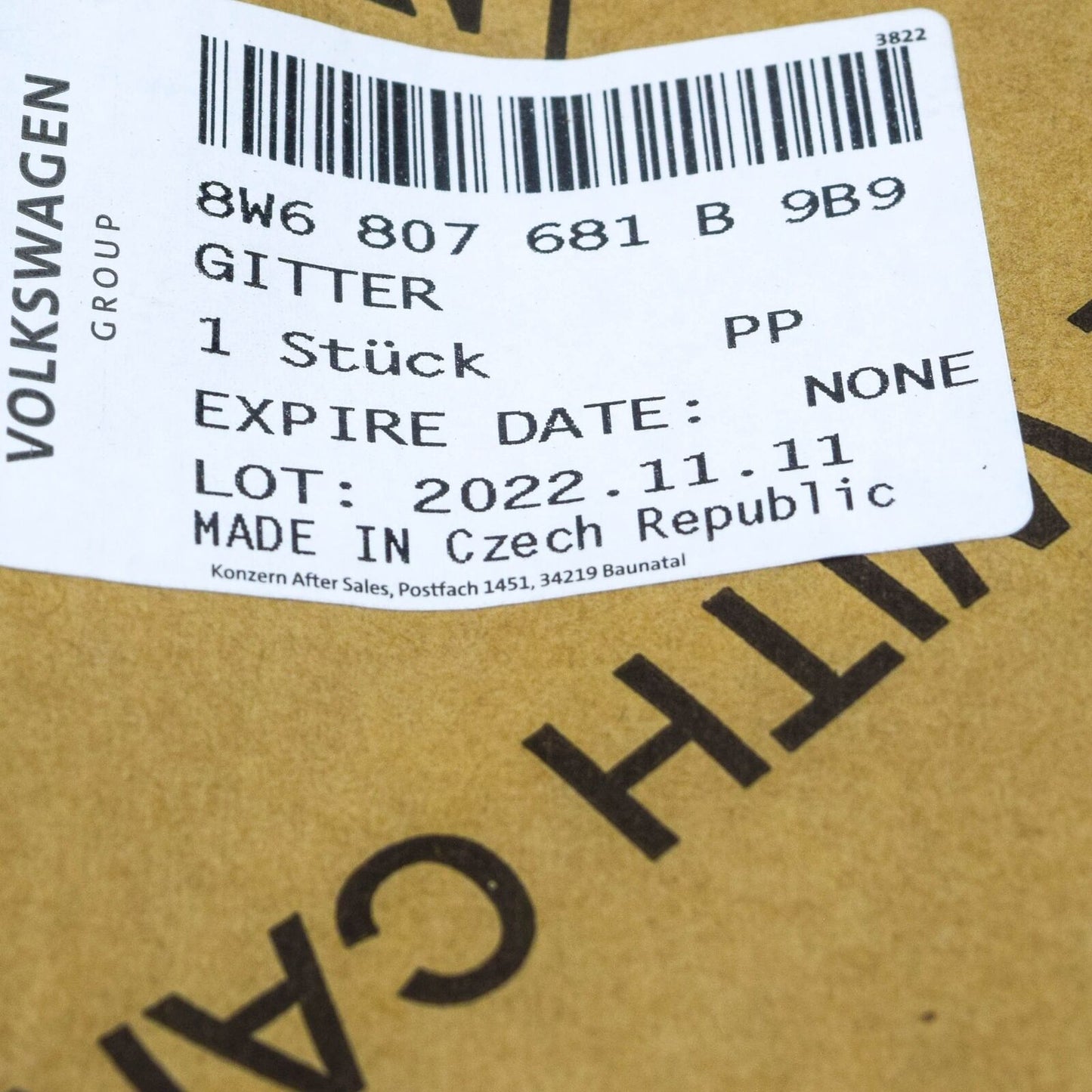 NEW AUDI A5 SPORTBACK F5A FRONT LEFT AIR GUIDE GRILLE 8W6807681B9B9 ORIGINAL