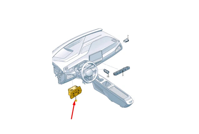 NEW VOLKSWAGEN ID.3 E11 LIGHT SWITCH MULTI PUSHBUTTON 10A941193HWVQ