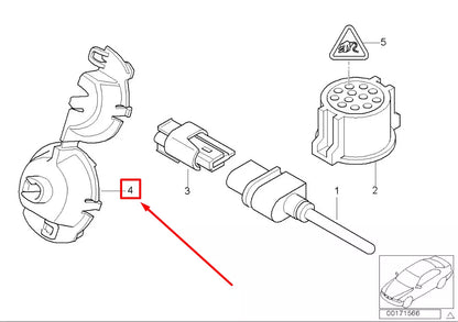 NEW BMW 3 E46 TEMPERATURE SYSTEM SENSOR COVER 61137832946 7832946 ORIGINAL