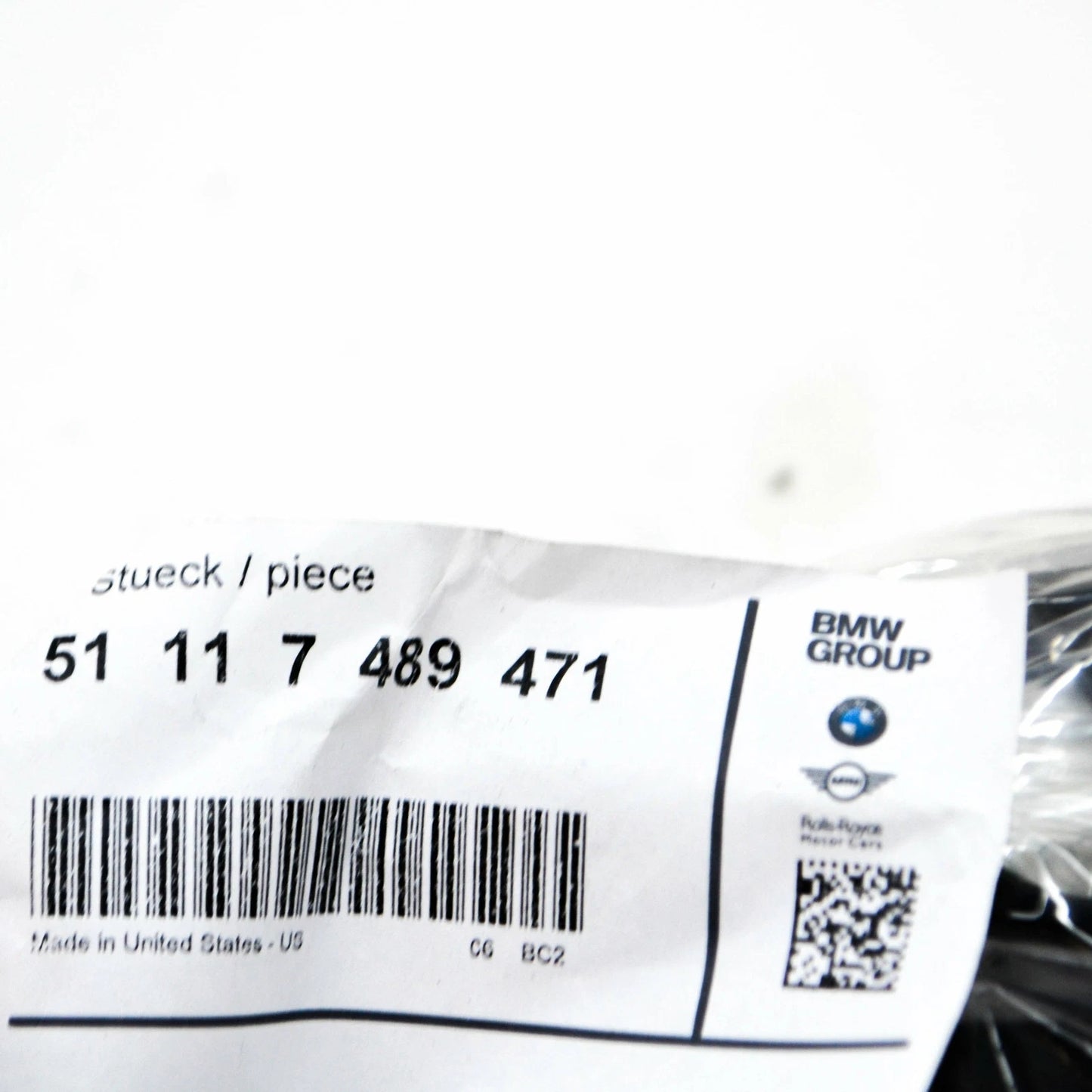 NEW BMW X5 G05 LEFT PEDESTRIAN PROTECTION BRACKET 51117489471 ORIGINAL