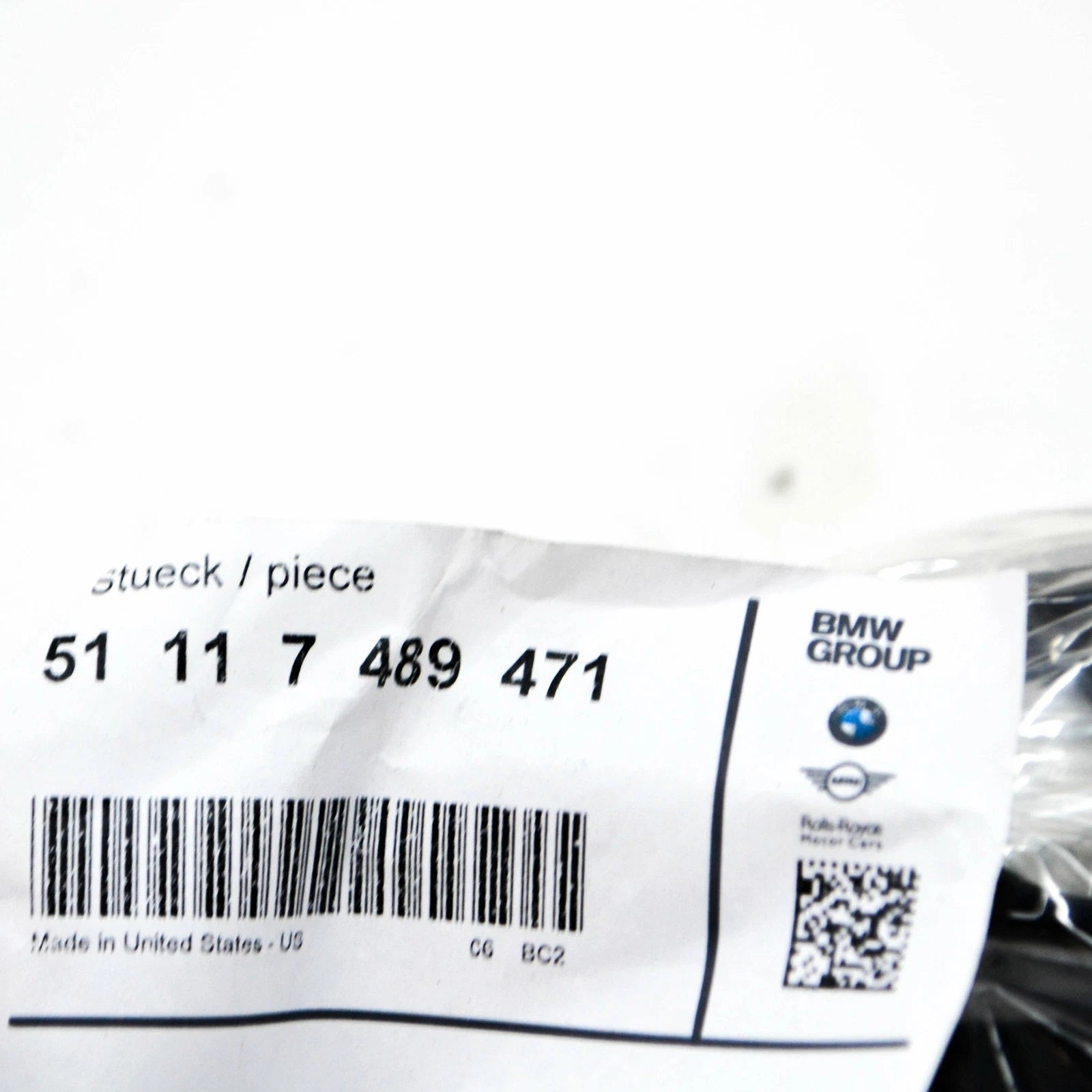 NEW BMW X5 G05 LEFT PEDESTRIAN PROTECTION BRACKET 51117489471 ORIGINAL