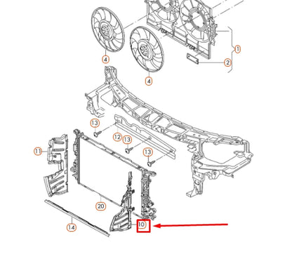 NEW AUDI A6 C7 RADIATOR LEFT AIR GUIDE 4G0121283AT