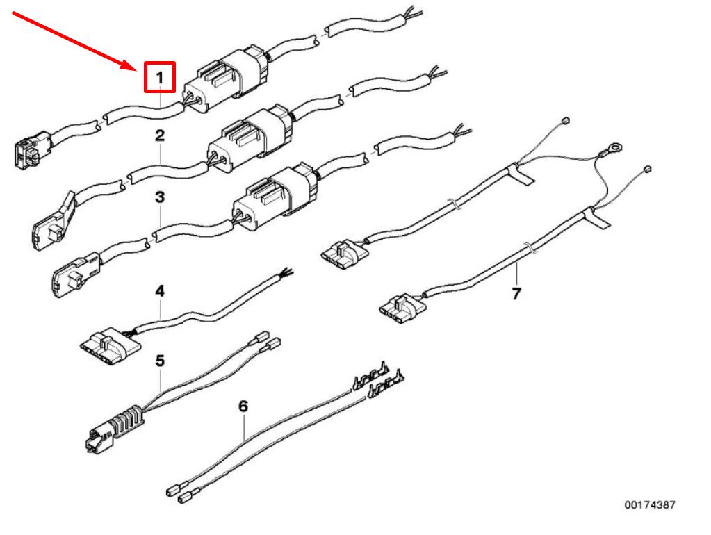 new bmw 5 e39 seat belt tensioner repair cable 9118095 61129118095 original