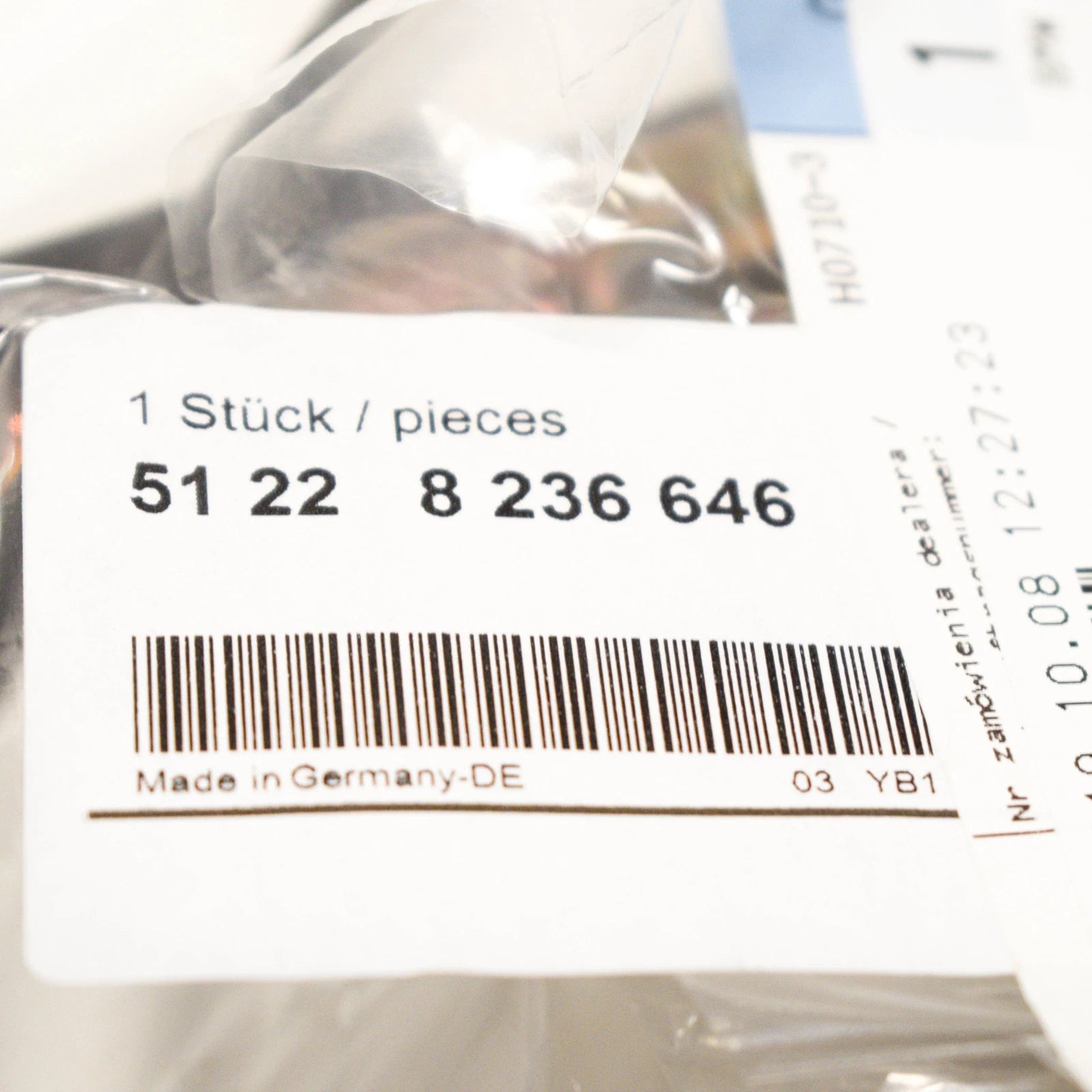 NEW BMW 5 E39 EXTERIOR DOOR HANDLE REAR RIGHT 51228236646 ORIGINAL