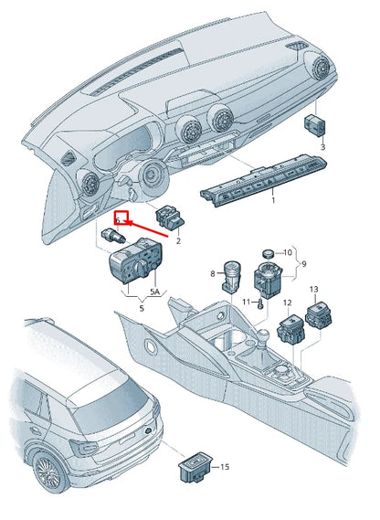 NEW AUDI Q2 GA HEADLIGHT RANGE CONTROL 81A9413015PR