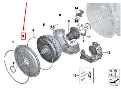 new bmw 5 f10 dct clutch assembly cover 28407842842 7842842 original