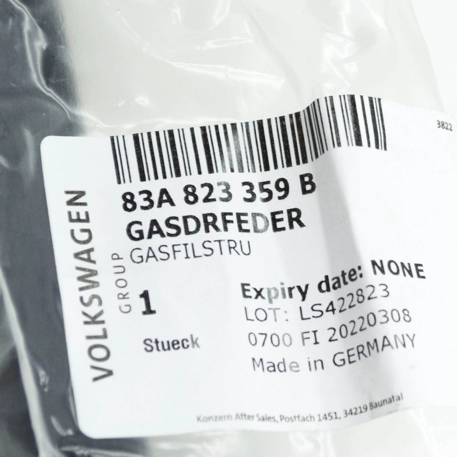 NEW AUDI Q3 F3 FRONT BONNET STRUT 83A823359B ORIGINAL