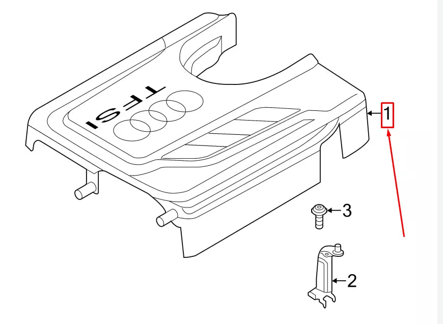 NEW VW GOLF VII 5G MK7 ENGINE COVER 04E103925F