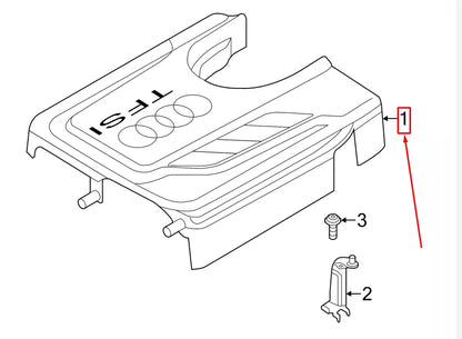 NEW VW GOLF VII 5G MK7 ENGINE COVER 04E103925F