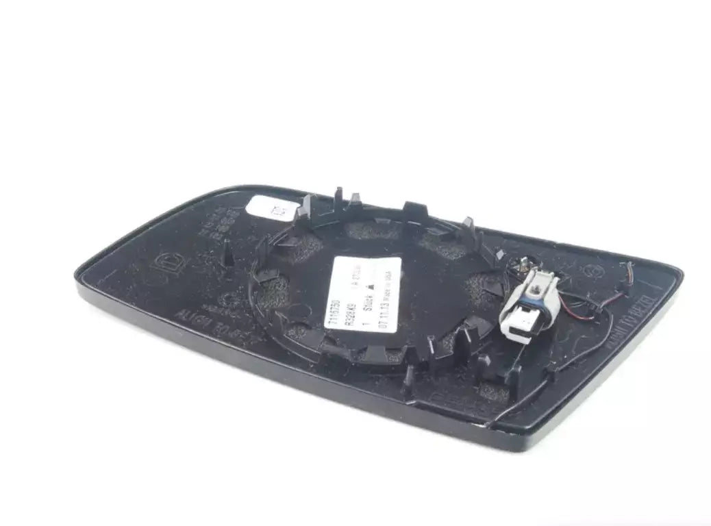 NEW BMW 5 E60 FRONT RIGHT DOOR MIRROR GLASS 7116750 51167116750 ORIGINAL