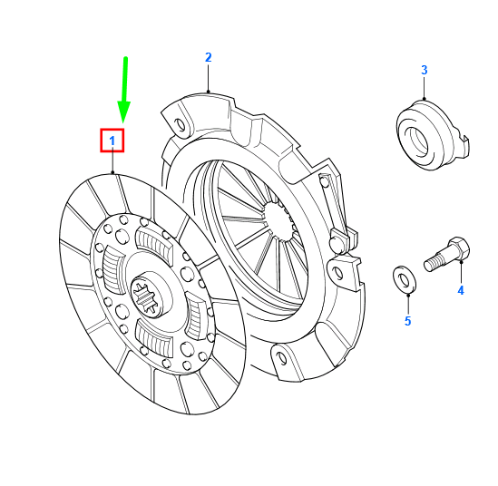 new ford ranger mk3 clutch disc assy xm34-7550-bg 4403256 original