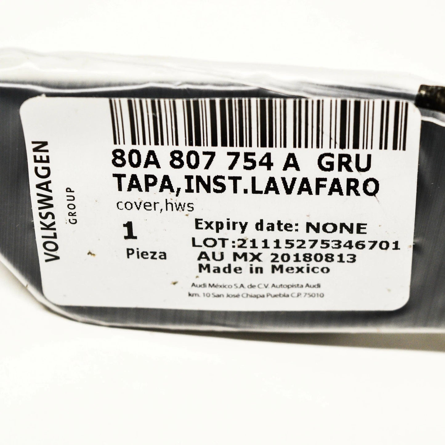 NEW AUDI SQ5 80A RIGHT HEADLIGHT WASHER COVER CAP 80A807754AGRU ORIGINAL