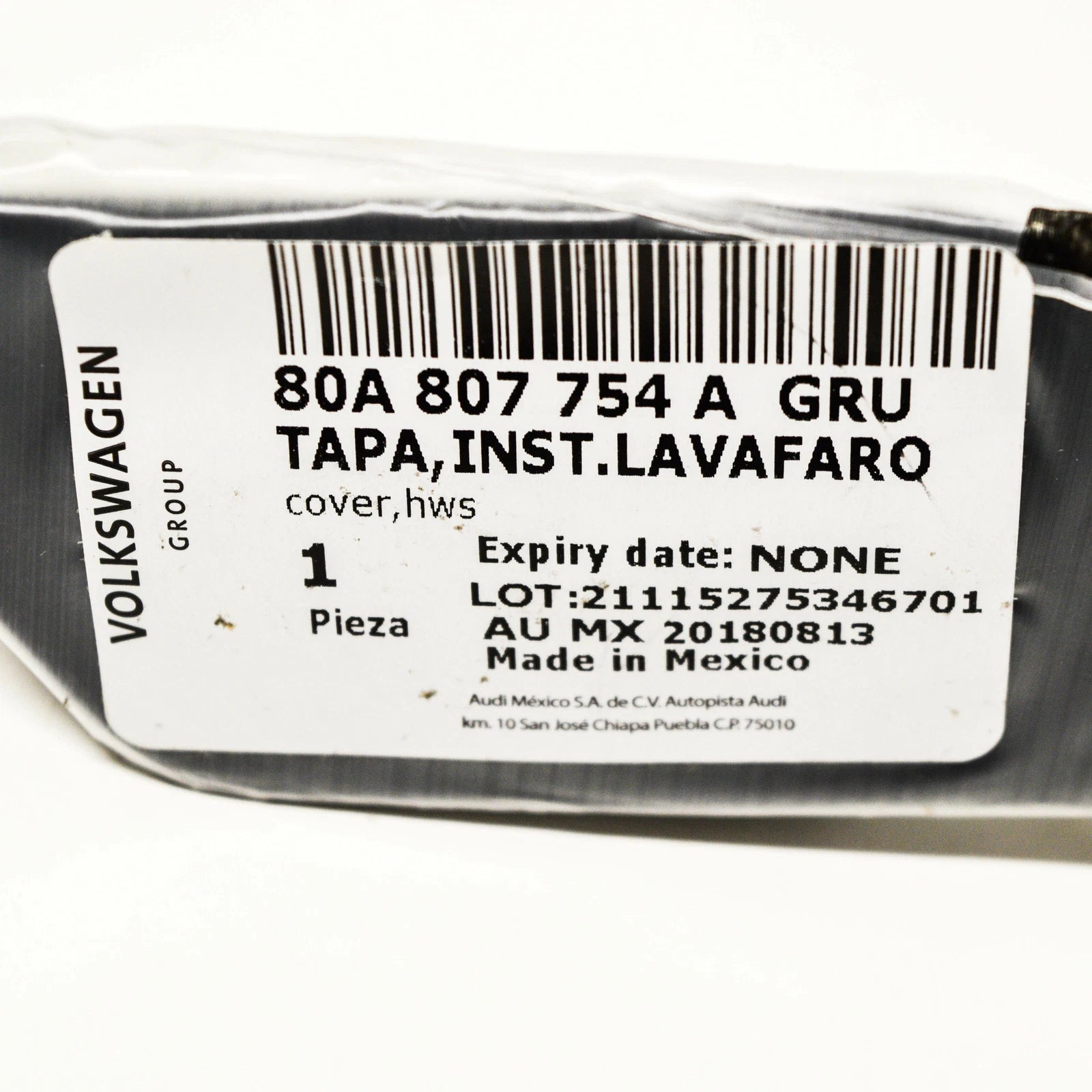 NEW AUDI SQ5 80A RIGHT HEADLIGHT WASHER COVER CAP 80A807754AGRU ORIGINAL