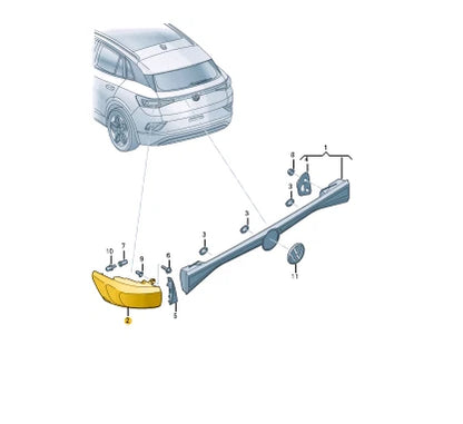 NEW VOLKSWAGEN ID.4 E21 REAR LEFT TAILLIGHT 11A945095 ORIGINAL