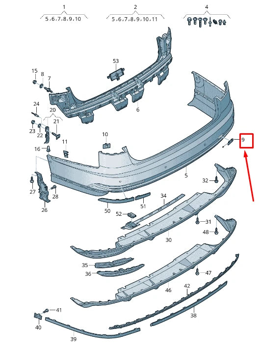 NEW AUDI A8 4N REAR BUMPER TOWING EYE COVER 4N0807441AGRU