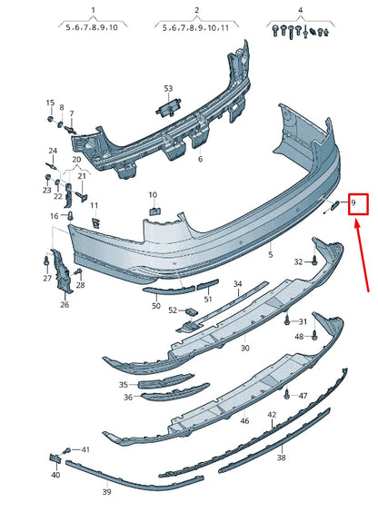 NEW AUDI A8 4N REAR BUMPER TOWING EYE COVER 4N0807441AGRU