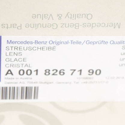 NEW MERCEDES BENZ SL R107 FRONT FOG LIGHT GLASS LENS A0018267190 ORIGINAL