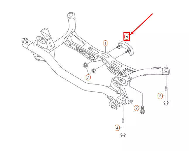NEW AUDI A3 8V REAR SUBFRAME BALANCE WEIGHT 1K0505563