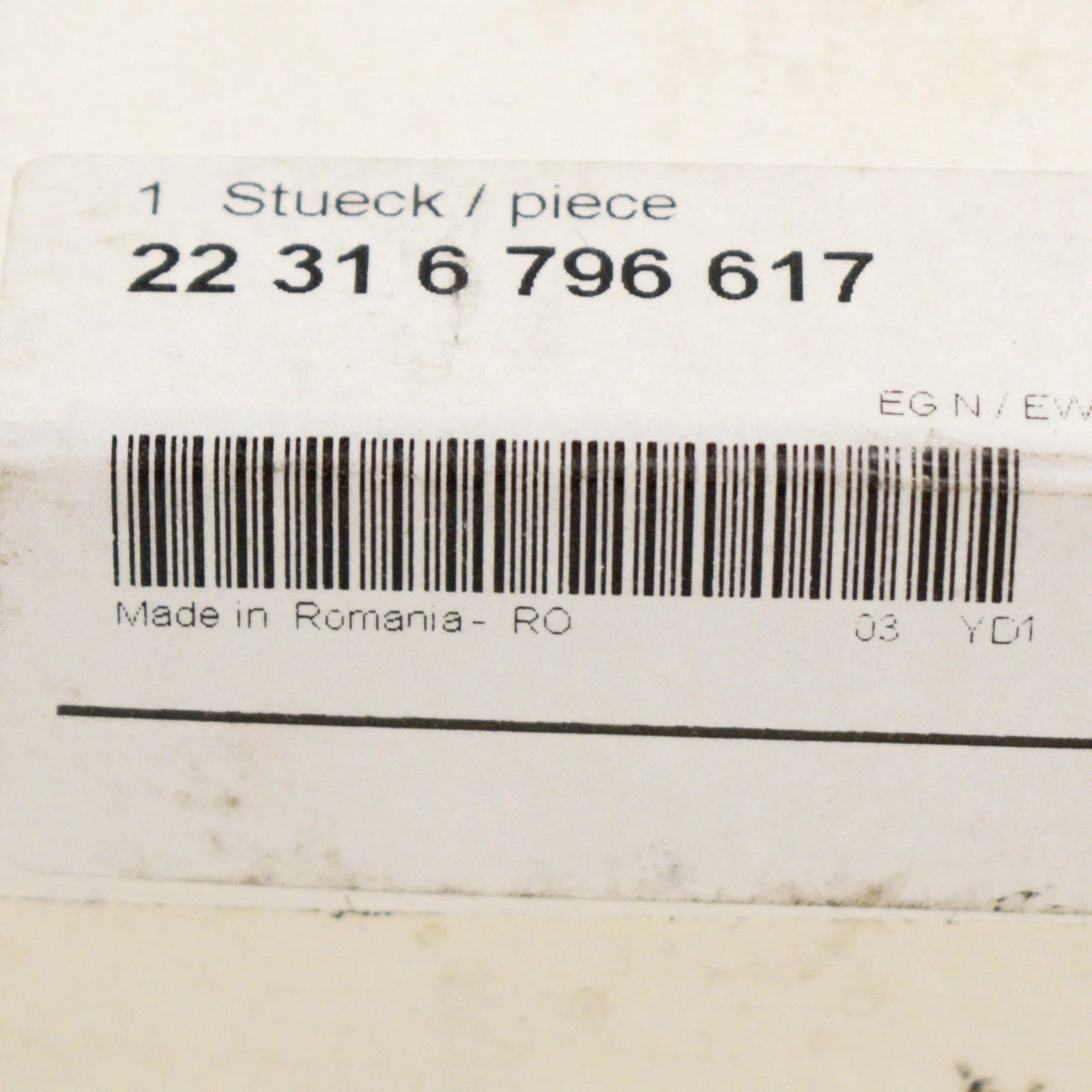 NEW BMW 1 F20 GEARBOX MOUNTING 22316796617 ORIGINAL