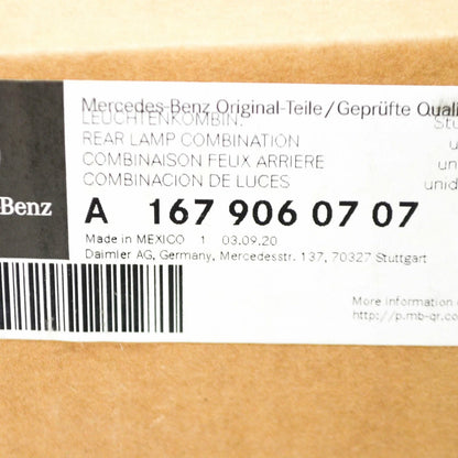 NEW MERCEDES-BENZ GLE W167 REAR RIGHT TAILLIGHT LAMP A1679060707 ORIGINAL