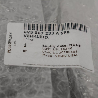 NEW AUDI A3 S3 8V FRONT LEFT A PILLAR TRIM 8V5867233ASP8 ORIGINAL