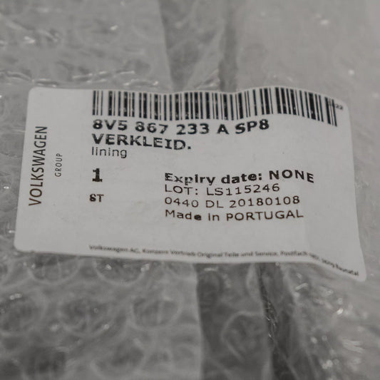 NEW AUDI A3 S3 8V FRONT LEFT A PILLAR TRIM 8V5867233ASP8 ORIGINAL