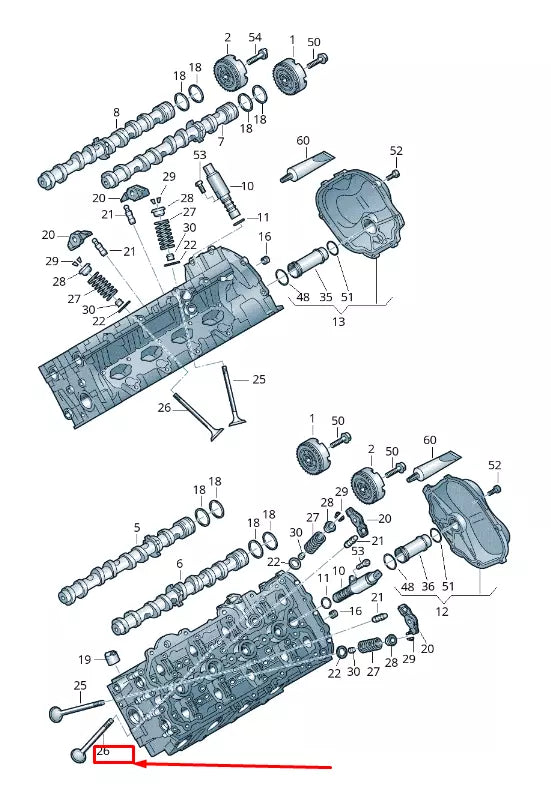 NEW AUDI RS7 SPORTBACK 4G ENGINE EXHAUST VALVE 079109611F ORIGINAL