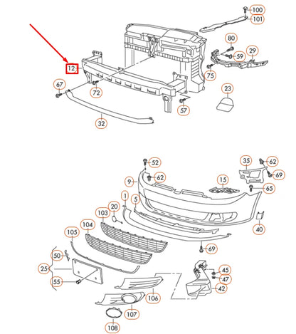 NEW VOLKSWAGEN GOLF MK6 FRONT BUMPER REINFORCEMENT BEAM 5K0807109H ORIGINAL
