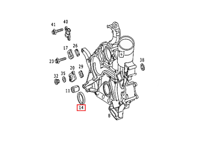 NEW MERCEDES BENZ VIANO W639 FRONT SEAL RING CRANKSHAFT A0239978447 ORIGINAL