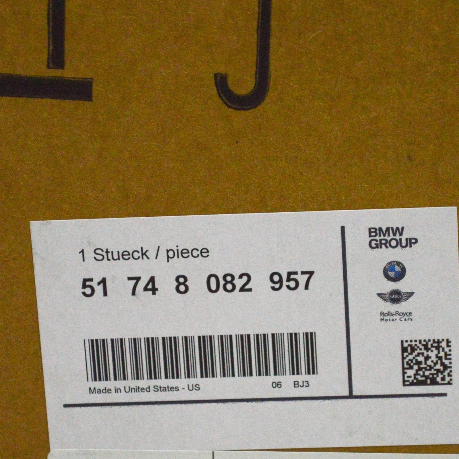 NEW BMW X3 M F97 FRONT LEFT BRAKE AIR DUCT 51748082957 ORIGINAL