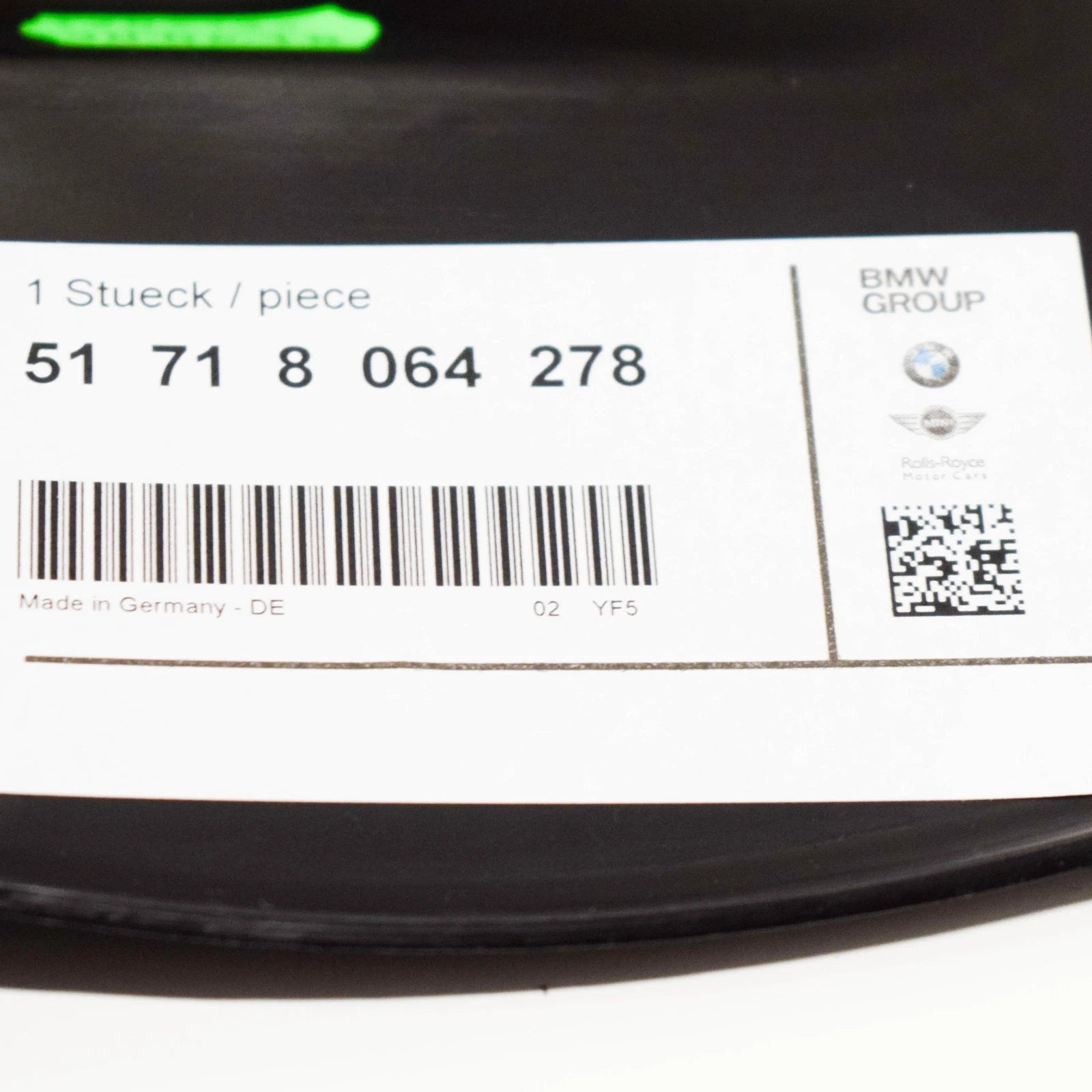 NEW BMW 1 F20 FRONT RIGHT PRESSURE LIP M SPORT 51718064278 ORIGINAL