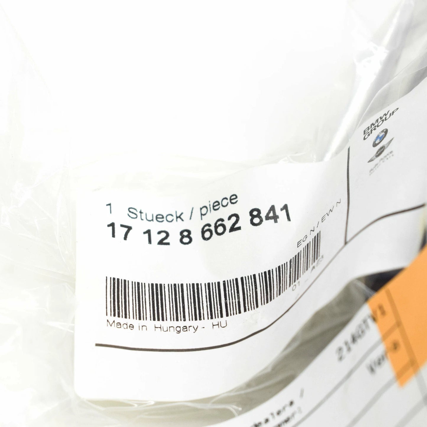 NEW BMW 2 CABRIO F23 WATER RADIATOR COOLANT HOSE 17128662841 ORIGINAL