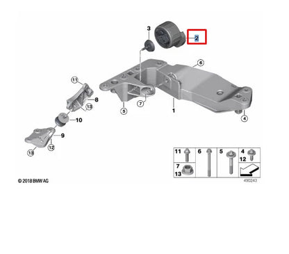 NEW BMW 3 G20 GEARBOX MOUNT 6860533 22326860533 ORIGINAL