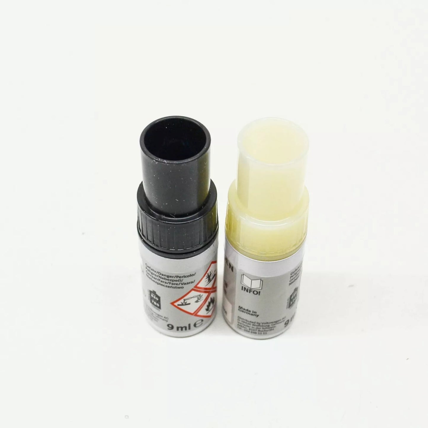 NEW VW AUDI METALLIC GLACIER WHITE TOUCH-UP PAINT SET LST0M2S9R ORIGINAL