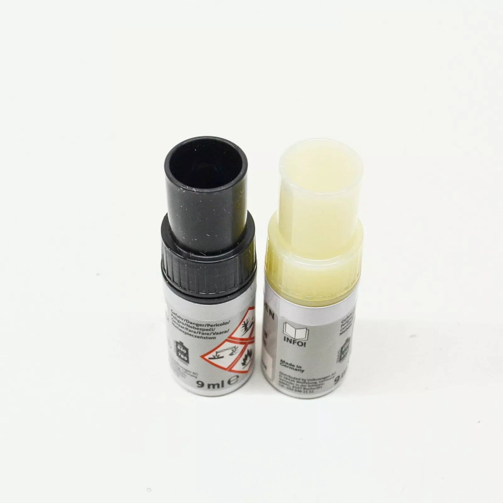 NEW VW AUDI METALLIC GLACIER WHITE TOUCH-UP PAINT SET LST0M2S9R ORIGINAL