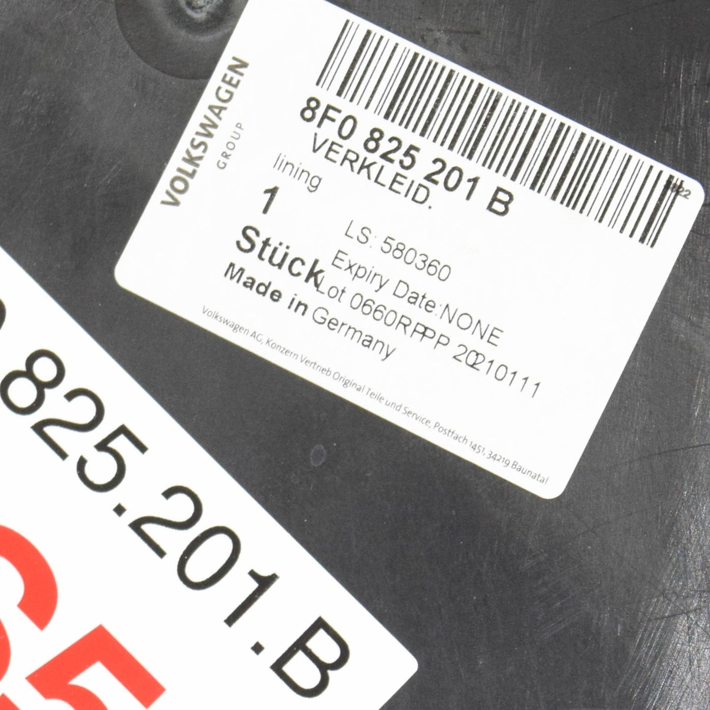 NEW AUDI Q5 FY FRONT LEFT UNDERBODY TRIM 8F0825201B ORIGINAL